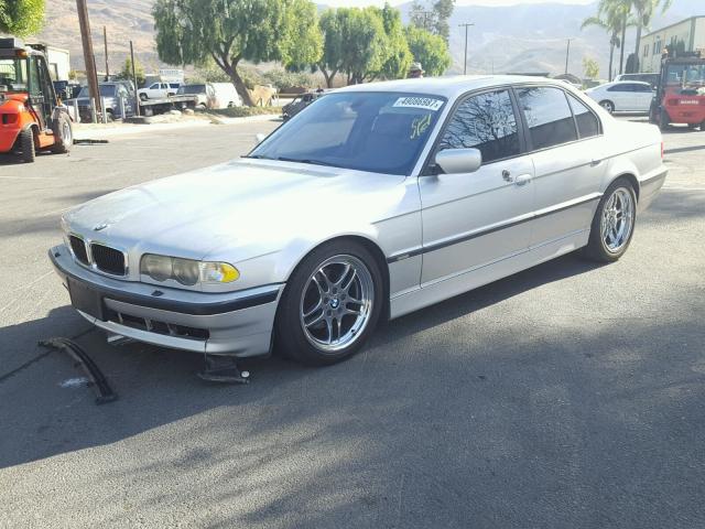 WBAGG83441DN84630 - 2001 BMW 740 I AUTO SILVER photo 2