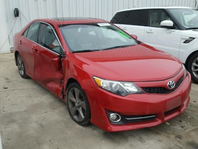 4T1BF1FK2EU855977 - 2014 TOYOTA CAMRY L RED photo 1