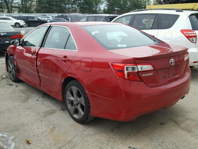 4T1BF1FK2EU855977 - 2014 TOYOTA CAMRY L RED photo 3