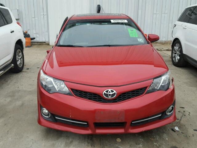 4T1BF1FK2EU855977 - 2014 TOYOTA CAMRY L RED photo 9