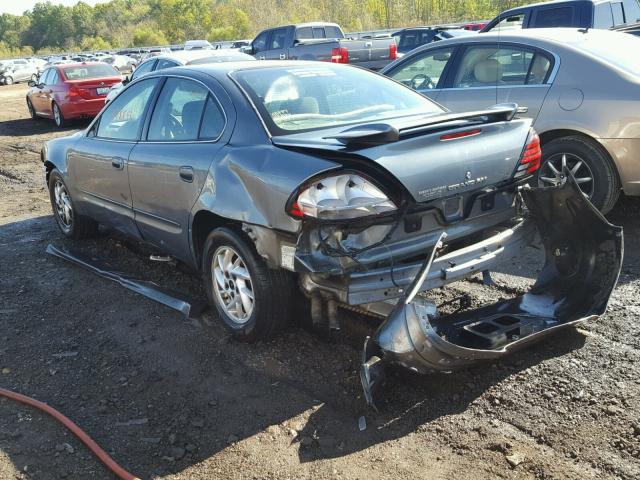 1G2NE52F73C201617 - 2003 PONTIAC GRAND AM S GRAY photo 3