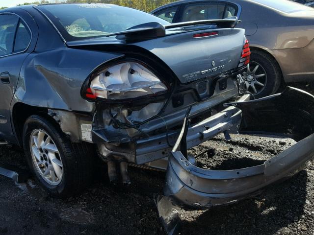 1G2NE52F73C201617 - 2003 PONTIAC GRAND AM S GRAY photo 9