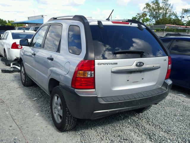 KNDJF724587460821 - 2008 KIA SPORTAGE L SILVER photo 3