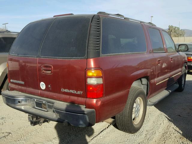 1GNFK16T83J137012 - 2003 CHEVROLET SUBURBAN K BURGUNDY photo 4