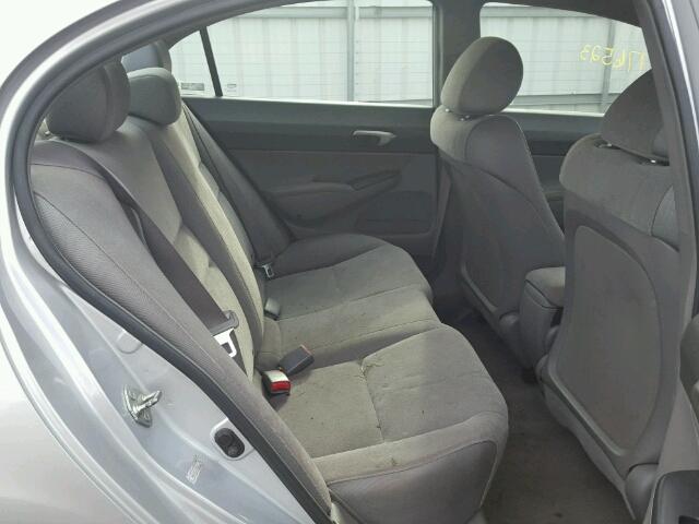 1HGFA15578L015723 - 2008 HONDA CIVIC LX SILVER photo 6