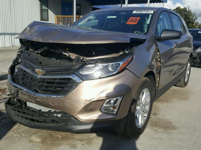 2GNAXHEV6J6168597 - 2018 CHEVROLET EQUINOX LS BROWN photo 2