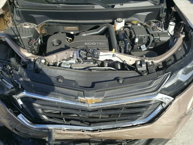 2GNAXHEV6J6168597 - 2018 CHEVROLET EQUINOX LS BROWN photo 7