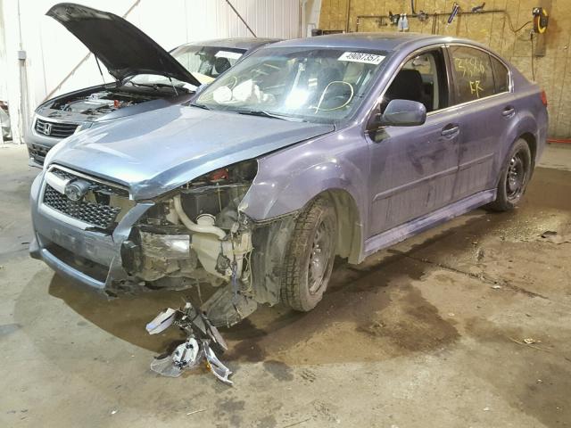 4S3BMCH68E3014189 - 2014 SUBARU LEGACY 2.5 BLUE photo 2