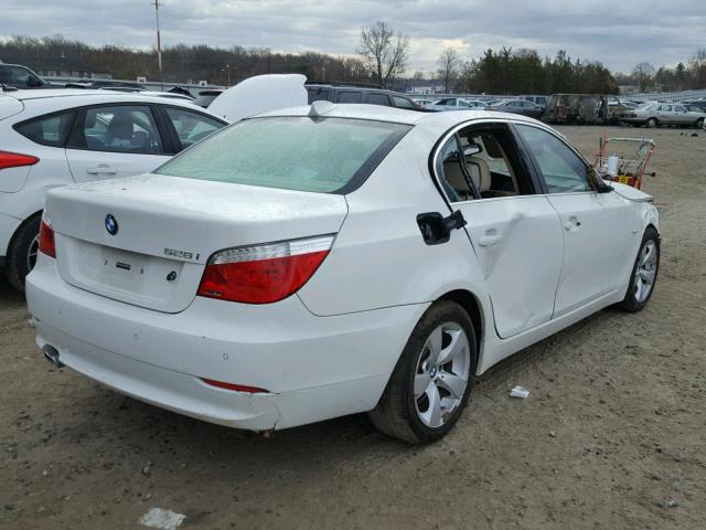 WBANU53588C116097 - 2008 BMW 528 I WHITE photo 4