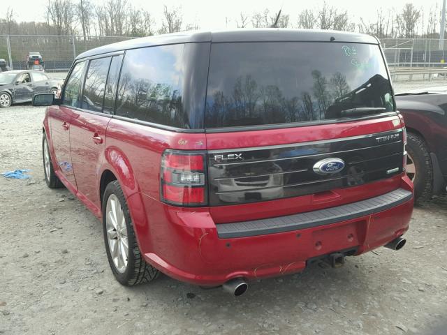 2FMHK6DT4BBD18561 - 2011 FORD FLEX LIMIT RED photo 3