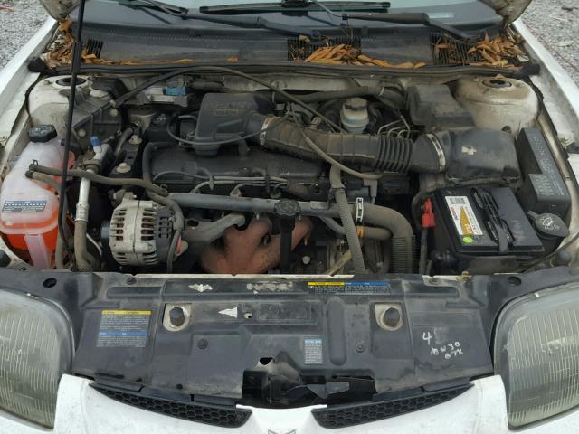 1G2JB524227209167 - 2002 PONTIAC SUNFIRE SE WHITE photo 7