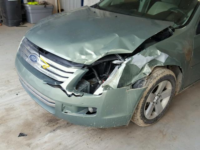 3FAHP07Z38R235786 - 2008 FORD FUSION SE GREEN photo 9