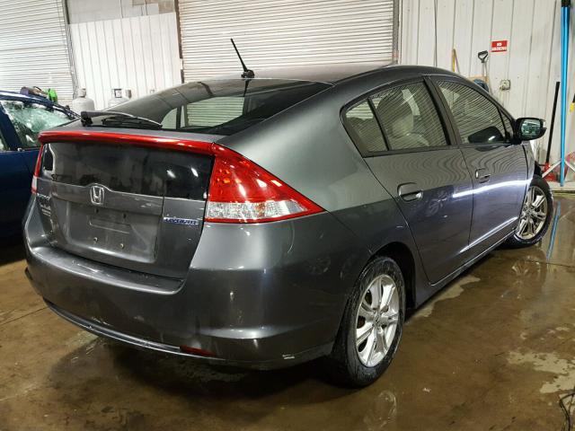 JHMZE2H71AS039478 - 2010 HONDA INSIGHT EX GRAY photo 4