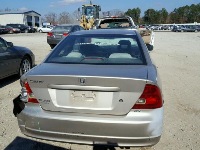 1HGEM22952L042541 - 2002 HONDA CIVIC EX ოქროსფერი ფოტო 10