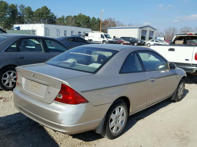 1HGEM22952L042541 - 2002 HONDA CIVIC EX GOLD photo 4