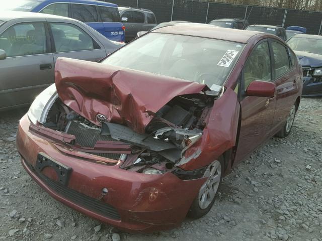 JTDKB22U250122641 - 2005 TOYOTA PRIUS RED photo 2