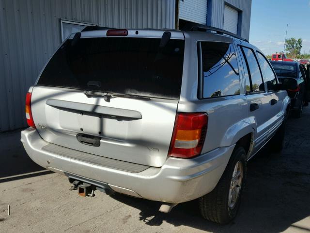 1J4GX48N84C406639 - 2004 JEEP GRAND CHER WHITE photo 4