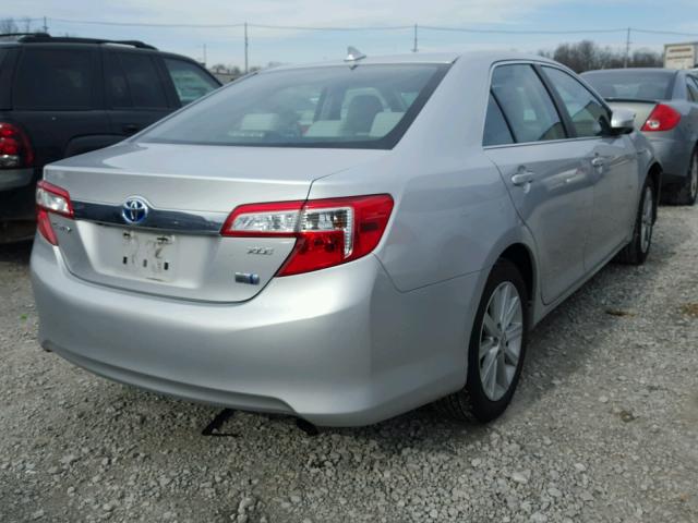 4T1BD1FK9CU007078 - 2012 TOYOTA CAMRY HYBR GRAY photo 4