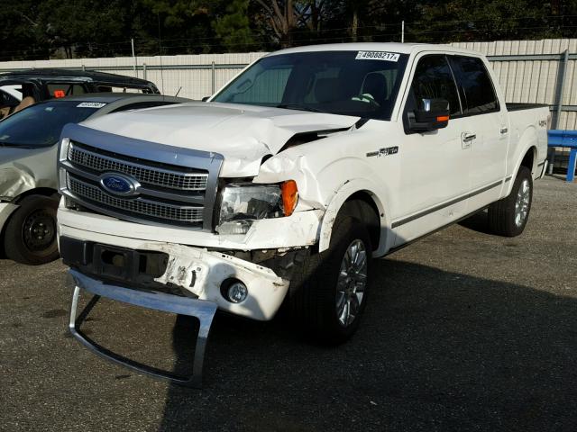 1FTFW1EV2AFB43601 - 2010 FORD F150 SUPER WHITE photo 2