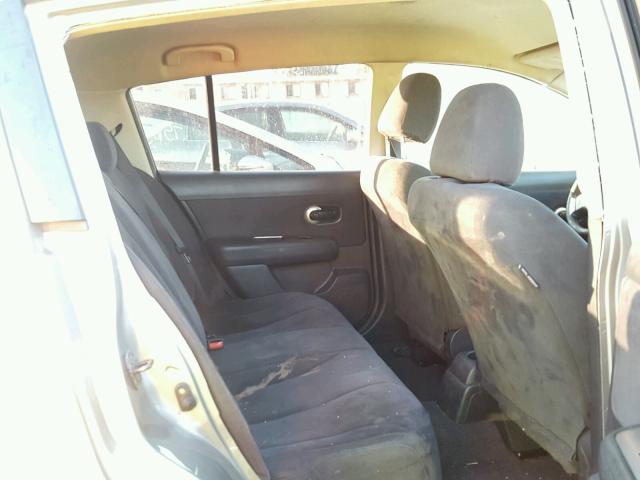 3N1BC13E17L448695 - 2007 NISSAN VERSA S SILVER photo 6