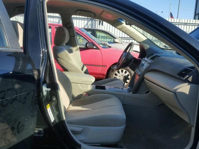 4T1BE46K39U803476 - 2009 TOYOTA CAMRY BASE BLACK photo 5