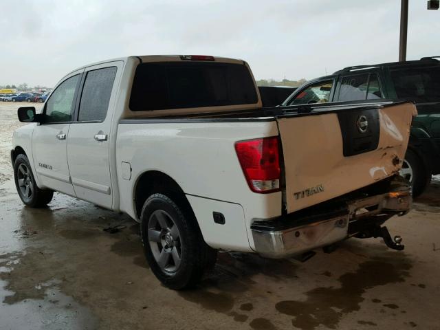 1N6AA07A55N539169 - 2005 NISSAN TITAN XE WHITE photo 3