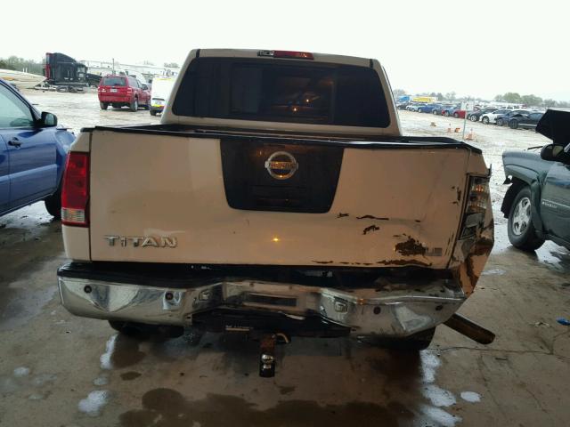 1N6AA07A55N539169 - 2005 NISSAN TITAN XE WHITE photo 9