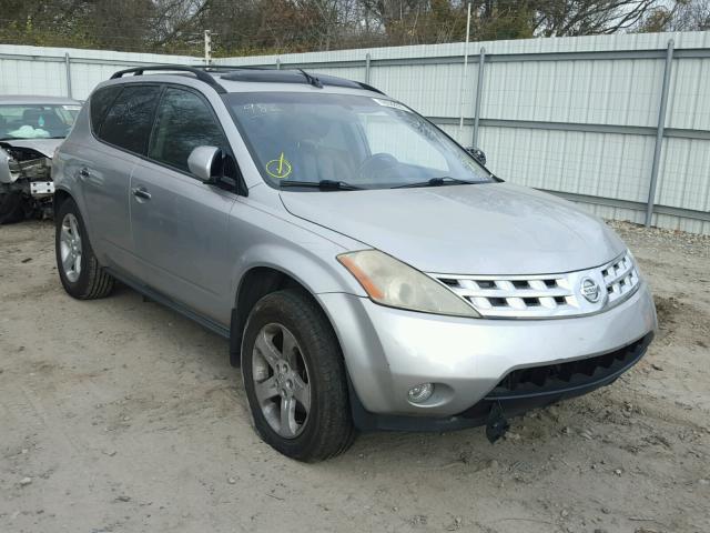 JN8AZ08W24W313173 - 2004 NISSAN MURANO SL SILVER photo 1