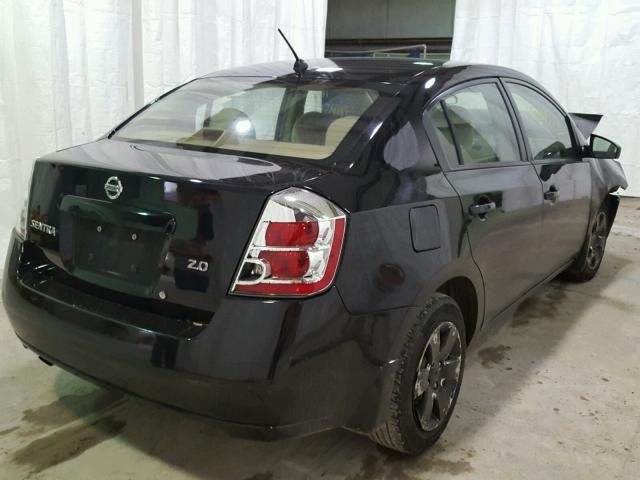 3N1AB61E57L641527 - 2007 NISSAN SENTRA 2.0 BLACK photo 4