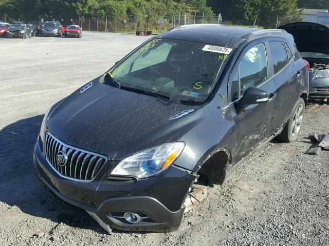 KL4CJFSB2EB537826 - 2014 BUICK ENCORE CON CHARCOAL photo 2