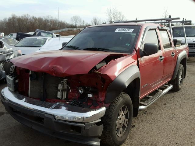 1GCDT136758265148 - 2005 CHEVROLET COLORADO BURGUNDY photo 2