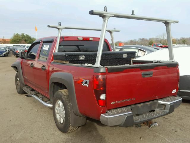 1GCDT136758265148 - 2005 CHEVROLET COLORADO BURGUNDY photo 3