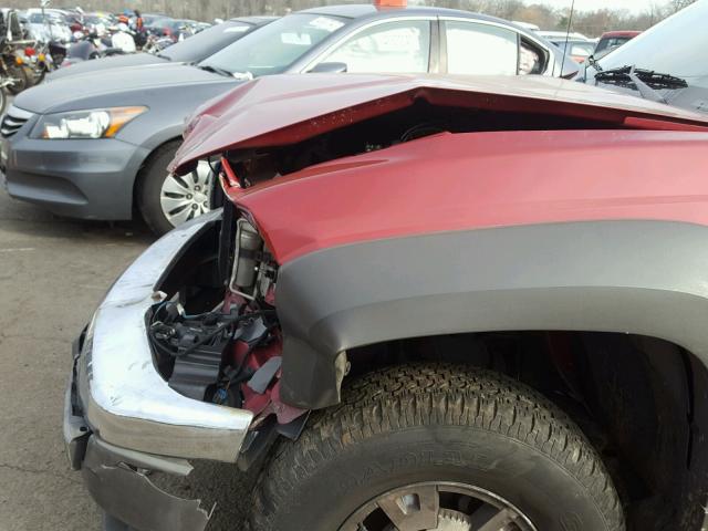 1GCDT136758265148 - 2005 CHEVROLET COLORADO BURGUNDY photo 9