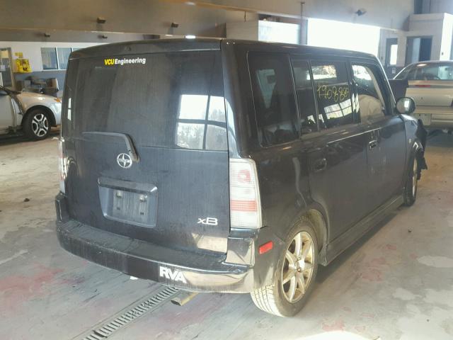 JTLKT324564069418 - 2006 TOYOTA SCION XB BLACK photo 4