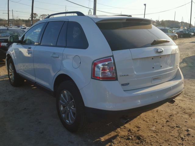 2FMDK4JC9ABB55542 - 2010 FORD EDGE SEL WHITE photo 3