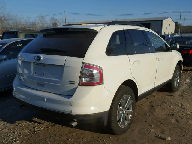 2FMDK4JC9ABB55542 - 2010 FORD EDGE SEL WHITE photo 4