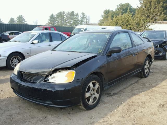 1HGEM22962L045030 - 2002 HONDA CIVIC EX 黑色 照片 2