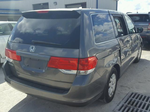 5FNRL38288B075998 - 2008 HONDA ODYSSEY LX GRAY photo 4