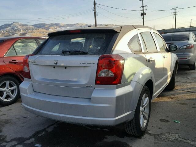 1B3CB4HA2AD650424 - 2010 DODGE CALIBER SX SILVER photo 4