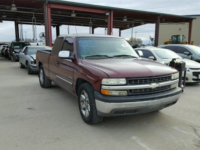 2GCEC19V811320285 - 2001 CHEVROLET SILVERADO BURGUNDY photo 1