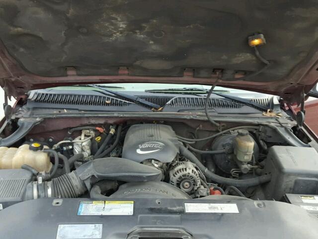 2GCEC19V811320285 - 2001 CHEVROLET SILVERADO BURGUNDY photo 7