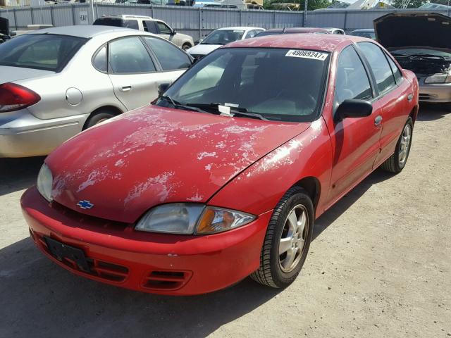 1G1JF524627459505 - 2002 CHEVROLET CAVALIER L RED photo 2