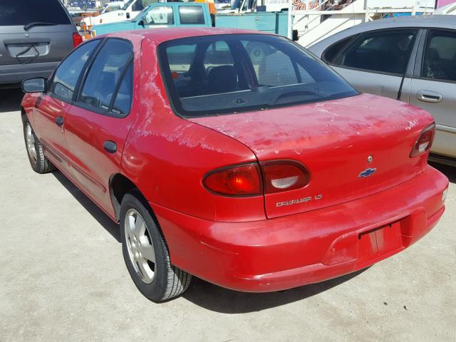 1G1JF524627459505 - 2002 CHEVROLET CAVALIER L RED photo 3