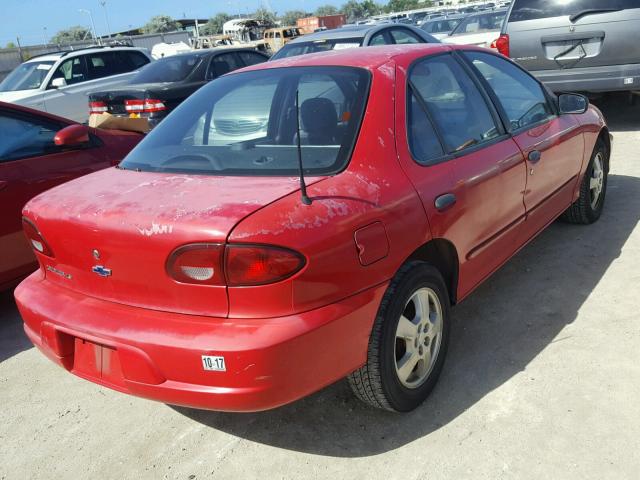 1G1JF524627459505 - 2002 CHEVROLET CAVALIER L RED photo 4