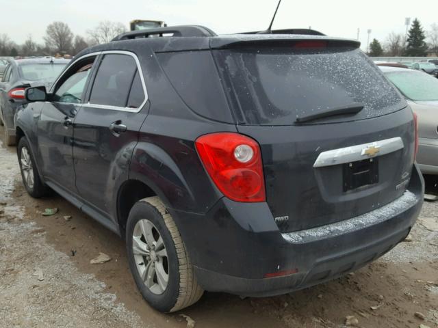 2GNFLGEK0E6308800 - 2014 CHEVROLET EQUINOX LT BLACK photo 3