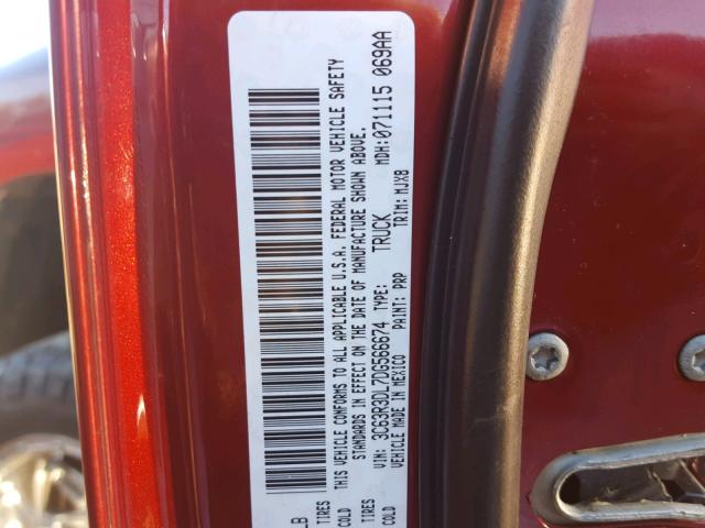 3C63R3DL7DG566674 - 2013 RAM 3500 SLT MAROON photo 10