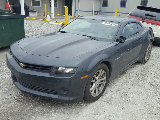 2G1FB1E31F9221787 - 2015 CHEVROLET CAMARO LS GRAY photo 2