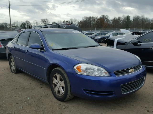 2G1WT58K879305436 - 2007 CHEVROLET IMPALA LT BLUE photo 1