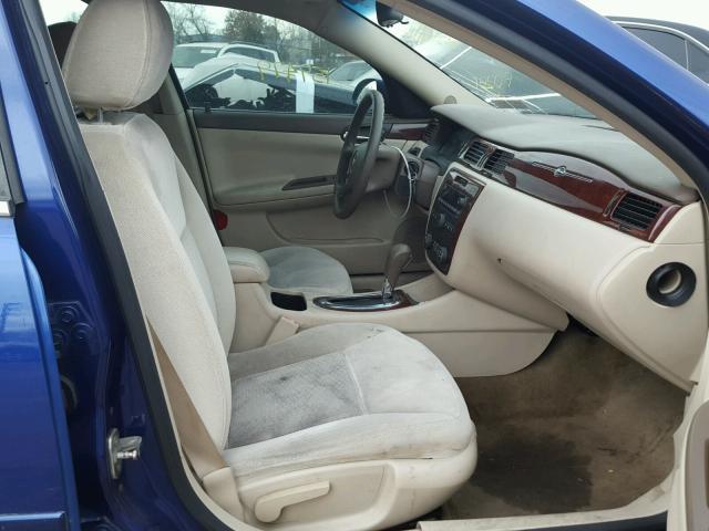 2G1WT58K879305436 - 2007 CHEVROLET IMPALA LT BLUE photo 5