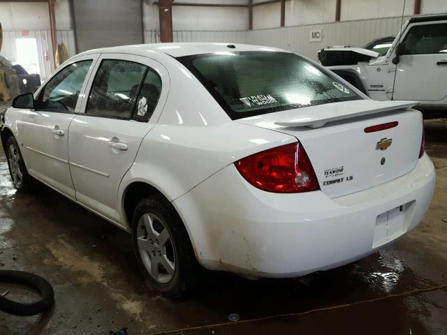 1G1AK58F787333974 - 2008 CHEVROLET COBALT LS WHITE photo 3